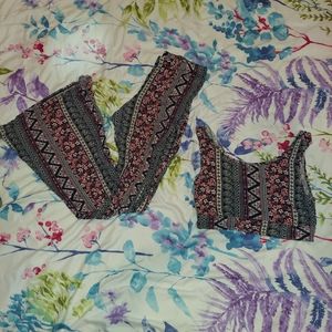 Fashion Nova Matching Tank Top Pants Set